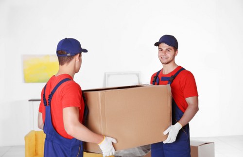Removal team preparing a home move in Hampstead