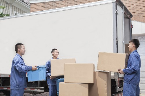 Packed moving truck ready for Hampstead relocation