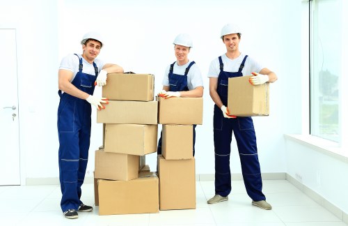 A local moving van supporting a flat or house relocation in Hampstead
