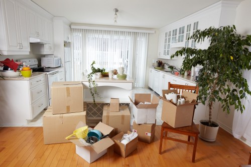 Preparing office furniture and documents for relocation in Hampstead