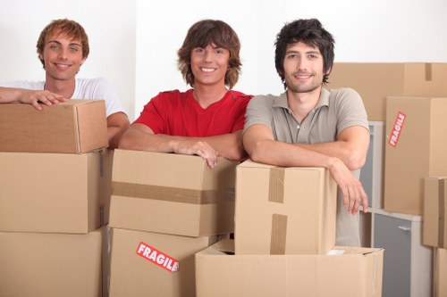 Local office removal team managing a move in Hampstead